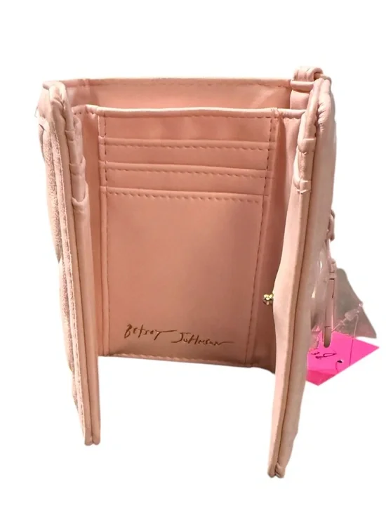 Betsey Johnson Pink Quilted Heart Card Case Wallet NWOT - Picture 5 of 9
